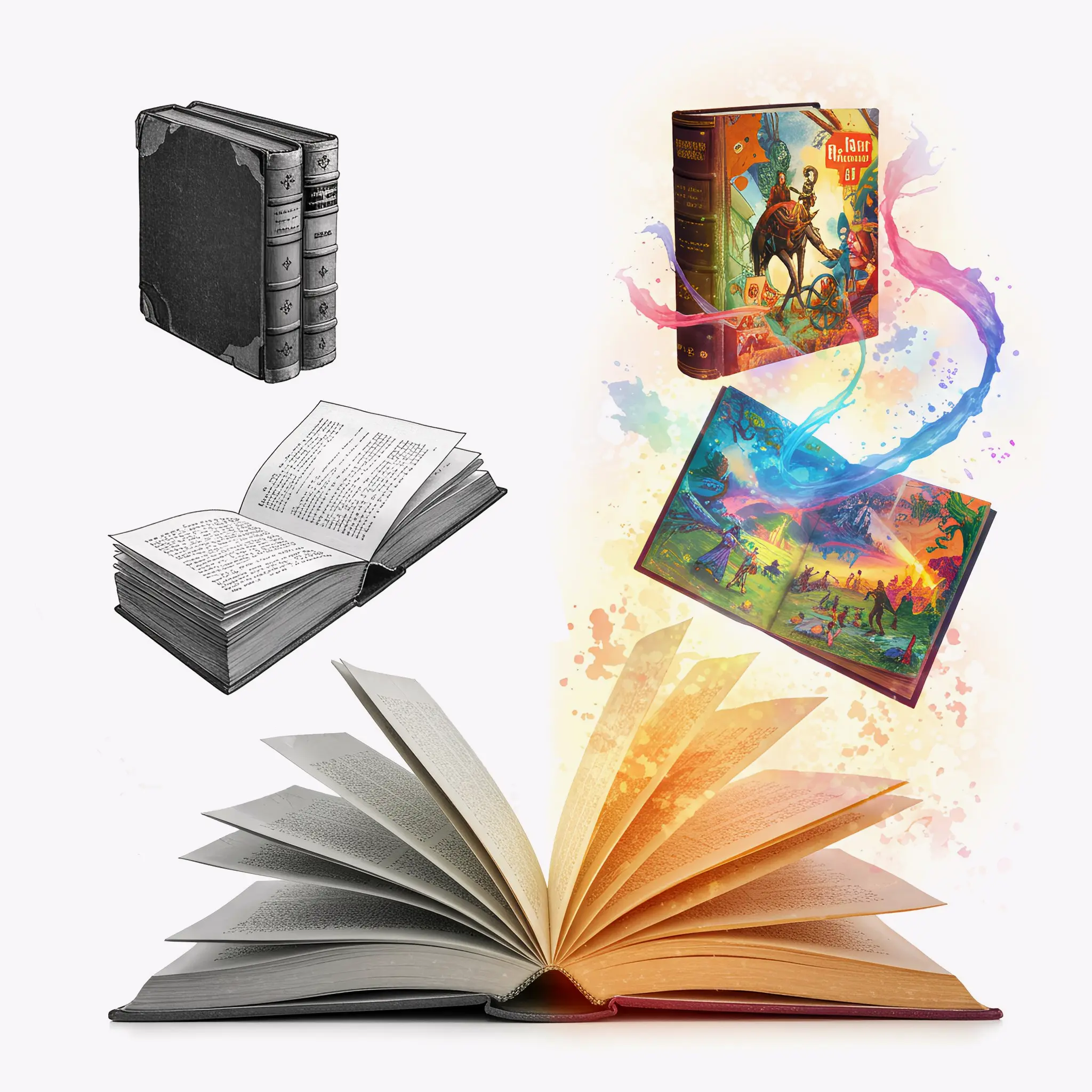 colorful book on a desk